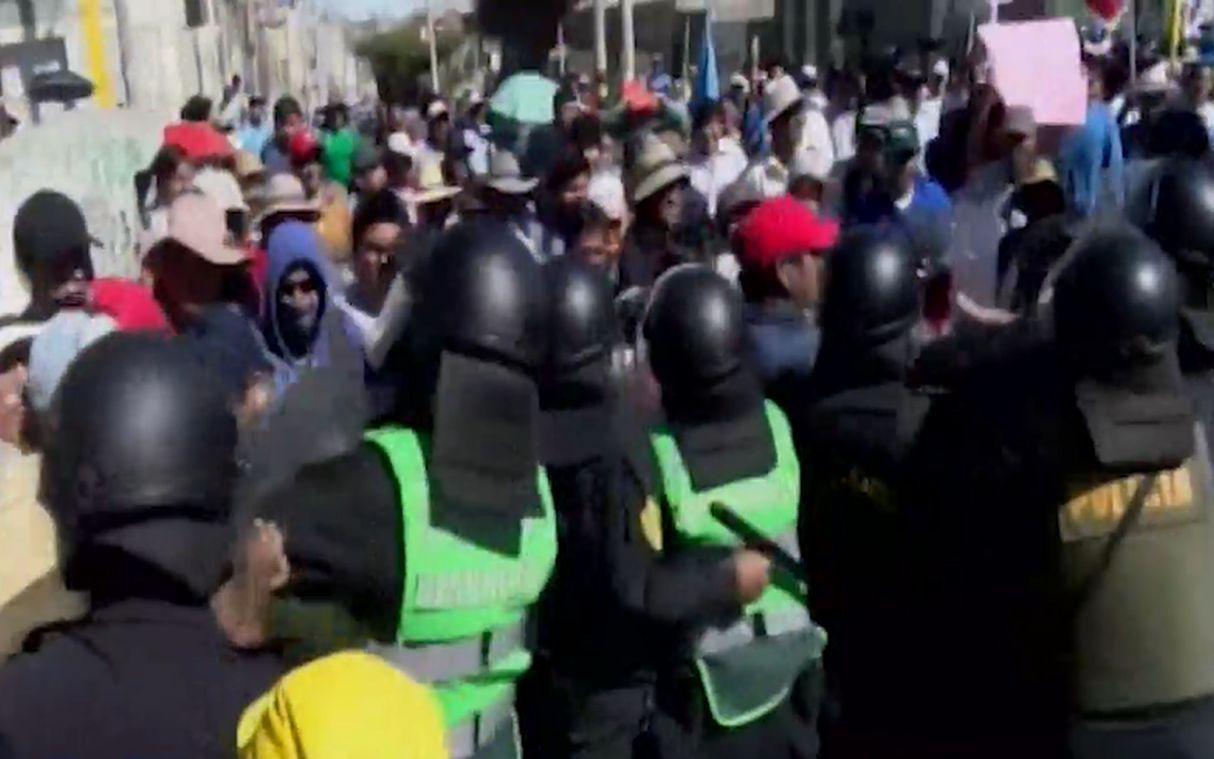 Paro Indefinido en Moquegua contra Quellaveco. (Foto: GEC)