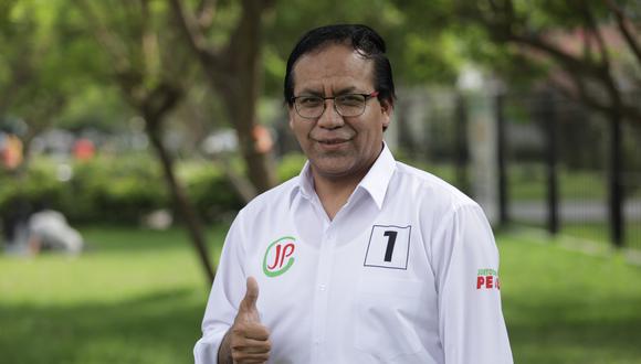 Roberto Sánchez, candidato al Congreso y presidente de Juntos por el Perú, dijo que hay coincidencias con Pedro Castillo. (Foto: GEC)