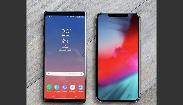 FOTO 9 | Cámara: Tanto el Note 9 como el iPhone X tienen en el frente cámaras orientadas hacia atrás de 12 megapíxeles. Samsung ofrece 8 megapíxeles, en comparación con 7 de Apple. Samsung dice que su apertura dual se adapta a diferentes iluminacione