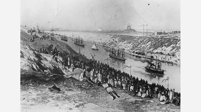 El siguiente intento de construir un canal en la zona se produjo a mediados del 1800, cuando el diplomático e ingeniero francés Ferdinand de Lesseps, convenció al virrey egipcio Said Pasha para apoyar la construcción de un canal. En 1858, la Universal Sue