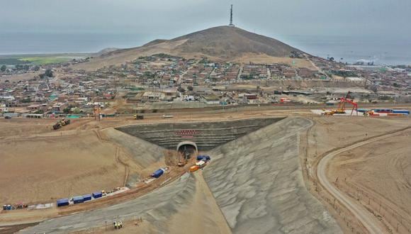 Puerto de Chancay asevera que no reanudará obras del túnel hasta dar seguridad a la población de la zona de que no habrá más derrumbes (Foto: MTC)