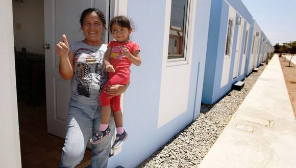Bonos a familias que viven en zonas de riesgo para trasladarse a proyectos Mivivienda. (Foto: Andina / Referencial)