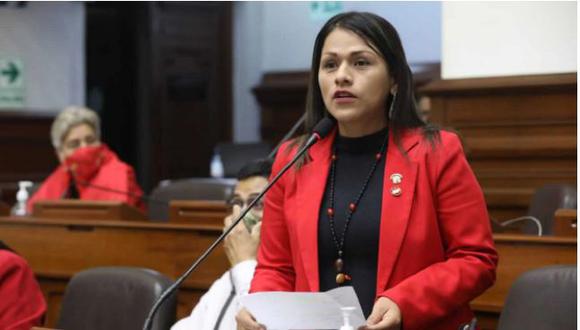 Silvana Robles es congresista de la bancada de Perú Libre. (Foto: Congreso)