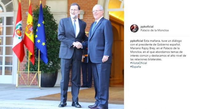 El mandatario peruano compartió una serie de fotos en su cuenta oficial de Instagram.