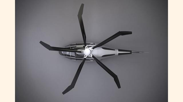 Las hélices o paletas de esta aeronave cambian de forma, lo que le permite optimizar su rendimiento en diferentes condiciones de vuelo. (Foto: Megaricos)