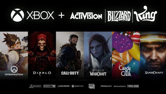 Varias franquicias de videojuegos icónicas como Call of Duty, Warcraft, Starcraft, Diablo, Overwatch, Crash Bandicoot y Candy Crush pasarán a ser de Microsoft con la compra de Activision/Blizzard. (Foto: Microsoft)