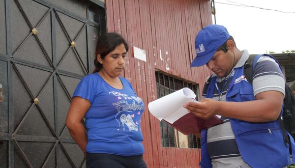 El personal del Reniec visitó 45,740 viviendas en 19 distritos de Lima y Callao. (Foto: Difusión)