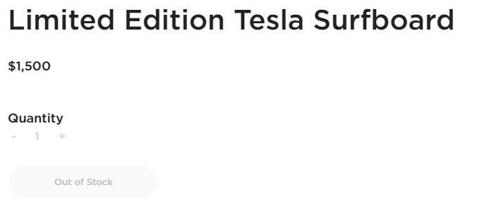 Tesla Surfboard