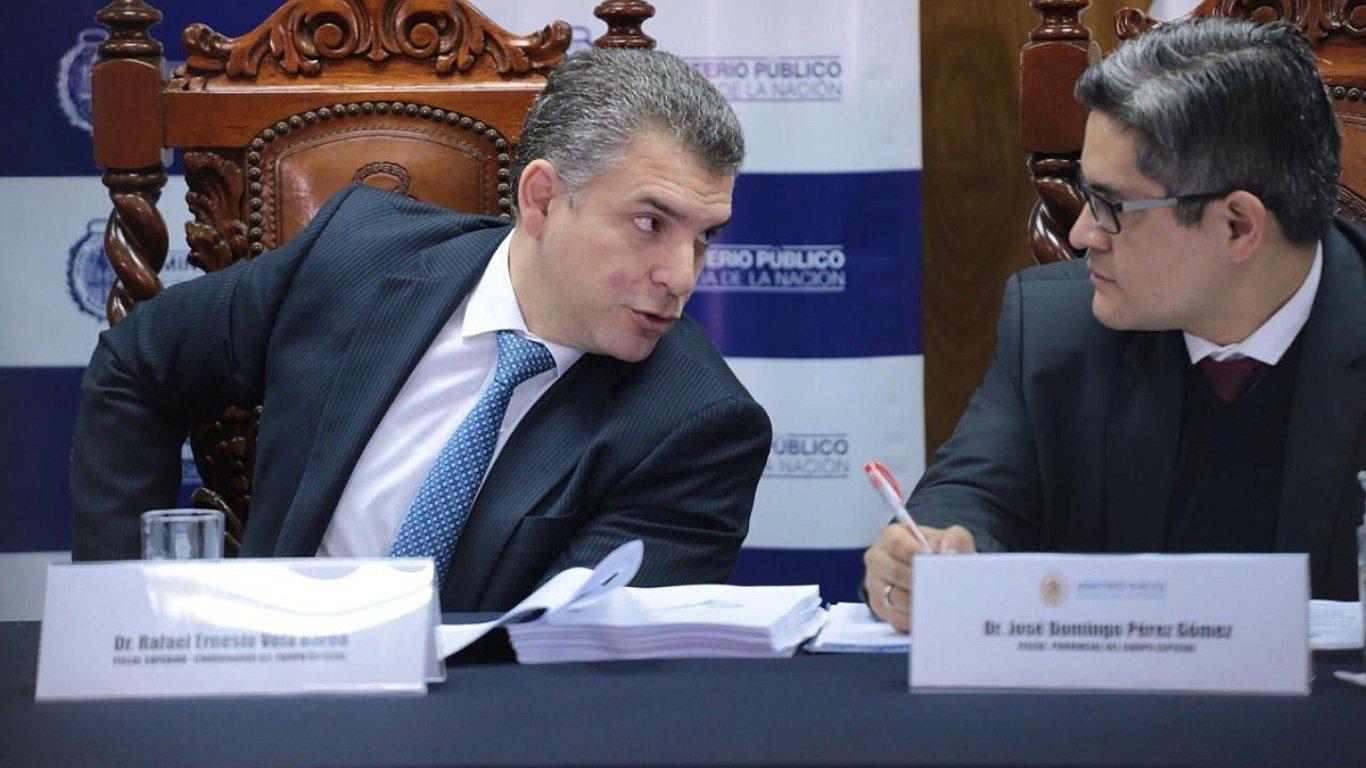 Los fiscales Rafael Vela y José Domingo Pérez piden la nulidad del fallo del TC que liberó a Keiko Fujimori. (Foto: GEC)
