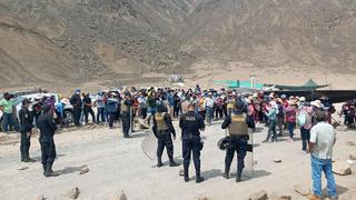 Cerro Lindo: policía desbloquea carretera que afecta operaciones de la mina 