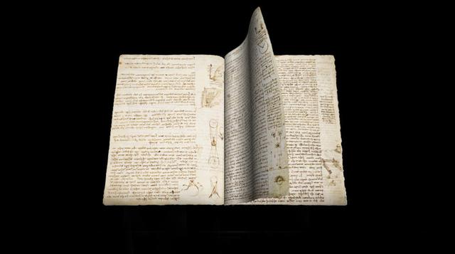 Códex de Leonardo Da Vinci. Bill Gates adquirió el manuscrito más caro que se ha vendido en la historia. Pagó US$ 30.8  millones en una subasta (1994). (Foto: Blog)