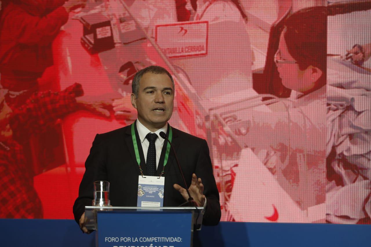 Salvador del Solar en el Foro por la Competitividad: “Rendición de cuentas para el Crecimiento Sostenible del Perú". (Foto: GEC /&nbsp;Anthony Niño De Guzmán)