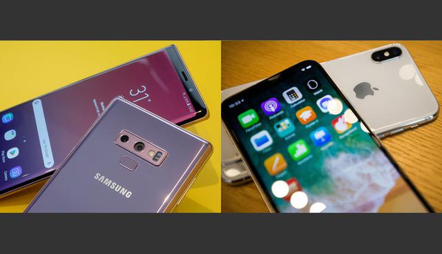 FOTO 2 | Peso: El Note 9 pesa 201 gramos, en comparación con 174 gramos del aparato de Apple. (Foto: Bloomberg)