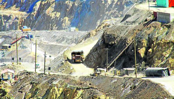 Trabajos de mineria en tajo abierto. (Foto: GEC)