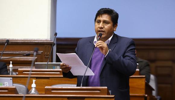 Wilson Quispe de Perú Libre preside la comisión  de Fiscalización. (Foto: Congreso).