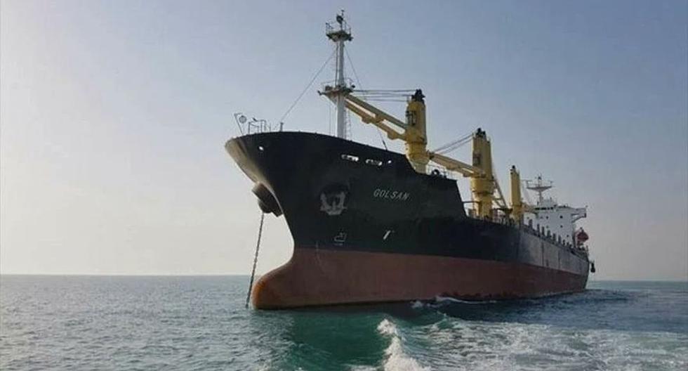 La entrega del buque Golsan representa “otro logro en las relaciones amistosas y fraternales entre dos países”, dijo la embajada iraní en Caracas. (Foto: @Eiranencaracas).