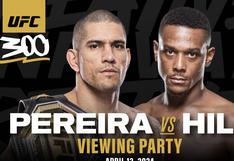 Alex Pereira venció por TKO a Jamahal Hill y retuvo su cinturón en el UFC 300