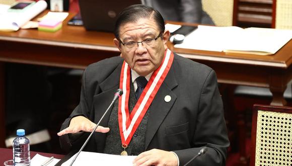 Jorge Luis Salas Arenas acudió al Congreso para sustentar el pedido de presupuesto del JNE. (Foto: GEC)