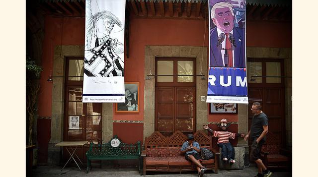 Los humoristas mexicanos no dudaron en resaltar la similitud que observan entre Donald Trump y la Alemania nazi de los años 30 y 40.