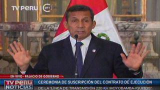 Ollanta Humala: "No podemos reemplazar una acta de sufragio por una piedra"