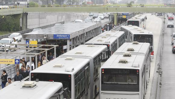 Buses del Metropolitano cambiarán su ruta de manera temporal. (Foto: GEC)