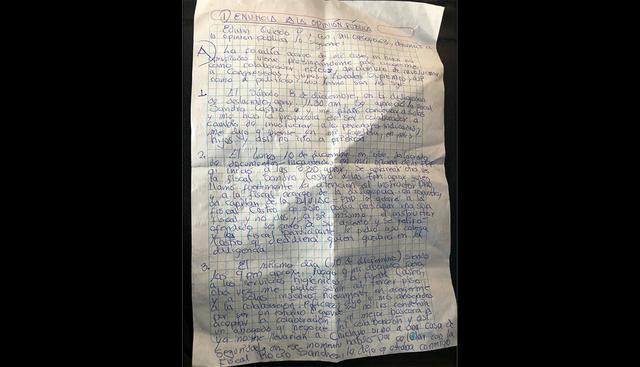 La carta escrita por el presidente de la FPF, Edwin Oviedo. (Foto: Twitter)