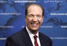 Presidente del Banco Mundial alienta reforma tributaria en Perú, tras reunión con Castillo