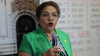 Luz Salgado sobre cuestión de confianza: Estamos cumpliendo nuestra función congresal