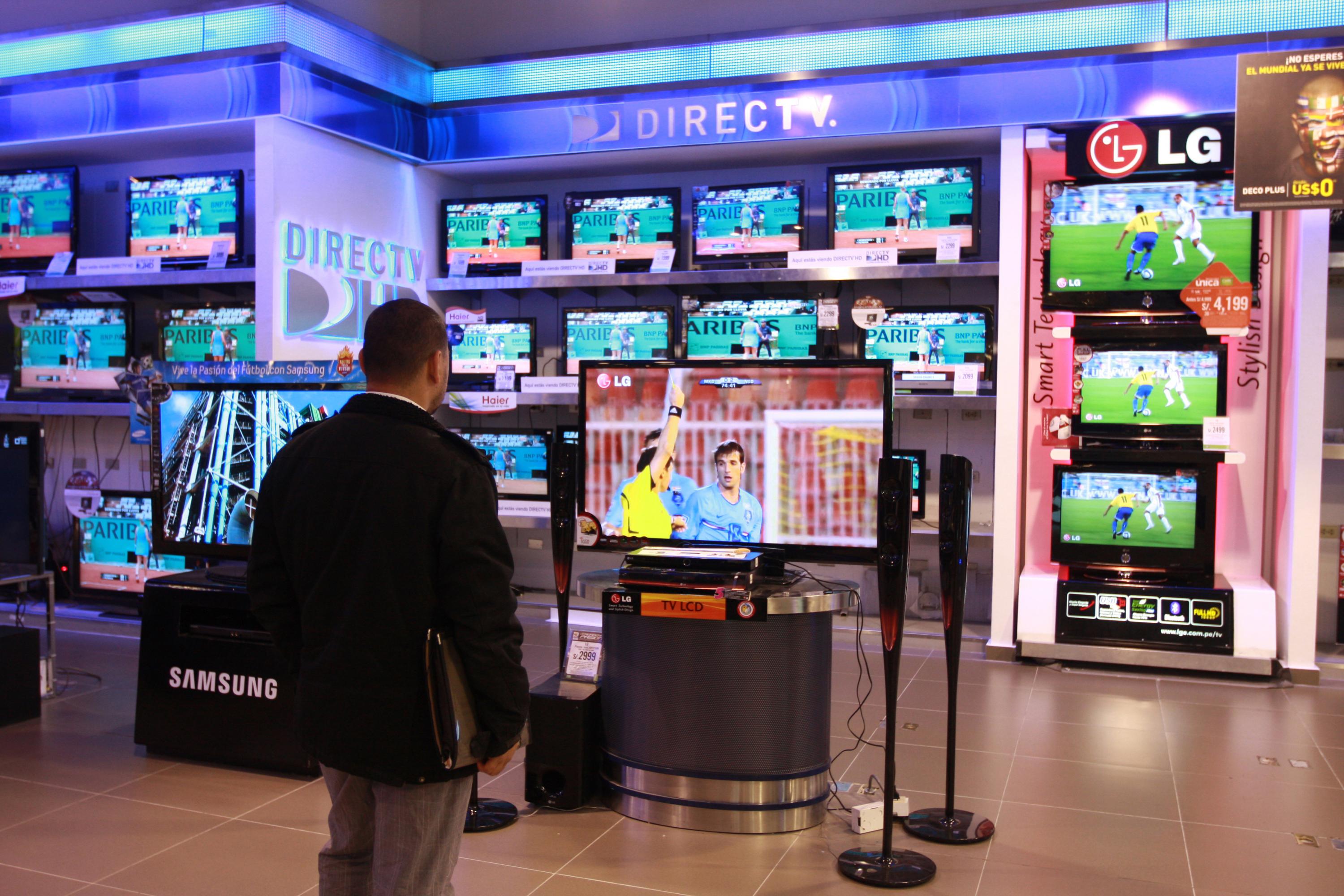 TV. Se compra tamaños grandes. (Foto: GEC)