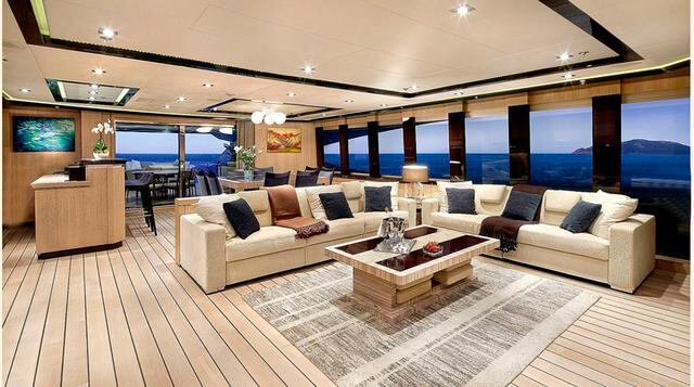 Blue Ice. Es un yate caracterizado por su elegancia y los matice claros que brindan un ambiente de tranquilidad. (Foto: Expansion)