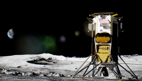El módulo Odiseo está programado para aterrizar en el Polo Sur lunar. Foto: EFE