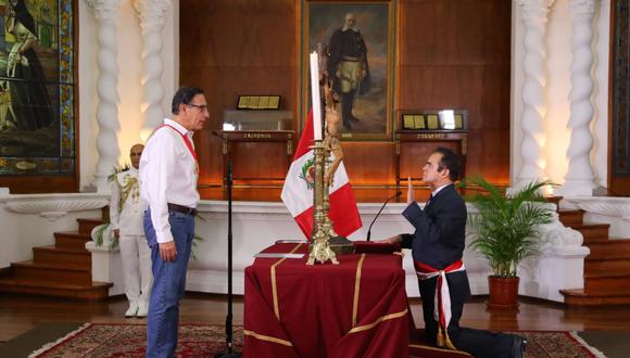 Gastón Rodríguez juramentó como nuevo ministro del Interior el último viernes en Palacio. (Foto: Presidencia Perú)