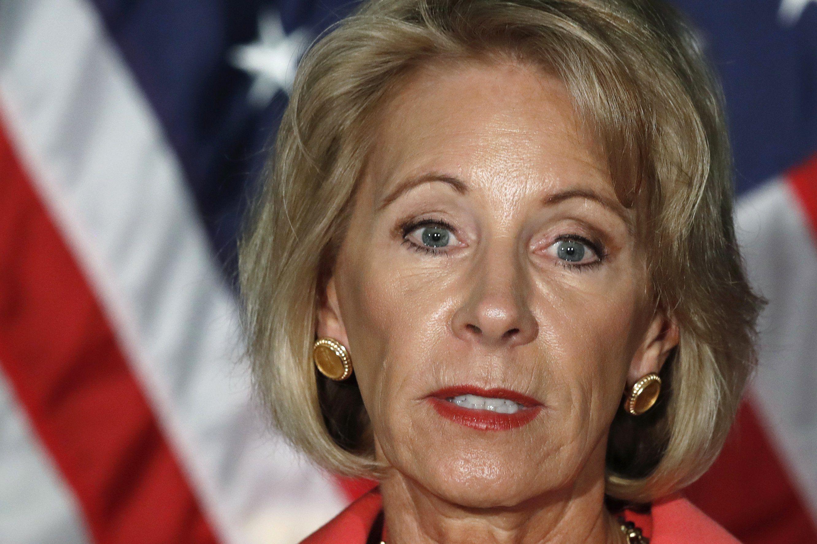 Betsy DeVos, secretaria de Educación de EE.UU. (Foto: AP)