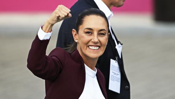 La candidata presidencial de izquierda mexicana Claudia Sheinbaum. (Foto de YURI CORTEZ / AFP).