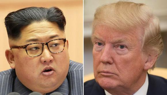 Kim Jong-Un y Donald Trump. (Foto: AFP)