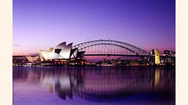 Sídney (Australia). En la imagen, panorámica de la Ópera y del Harbour Bridge de Sídney. (Foto: msn)