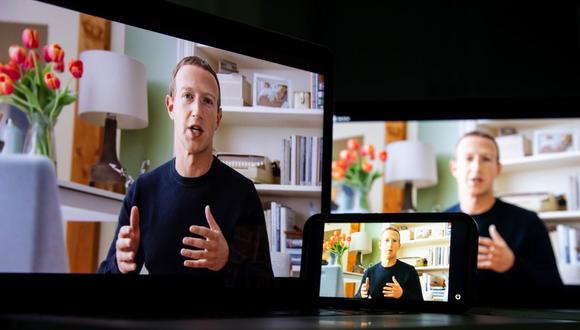 Facebook realiza evento de conexión virtual con el presidente de la marca, Mark Zuckerberg. (Foto: Bloomberg)