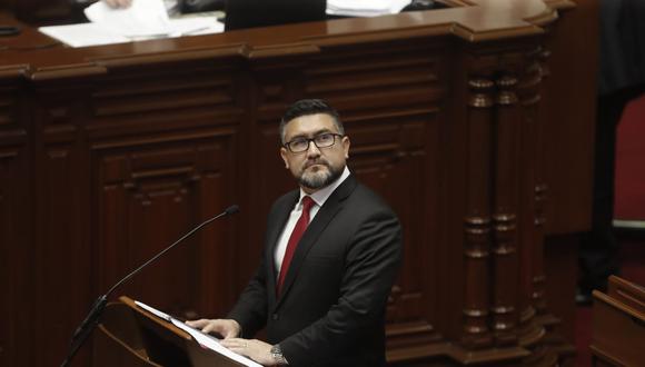 Ministro Geiner Alvarado ya fue interpelado por el Congreso. (Foto: Parlamento)
