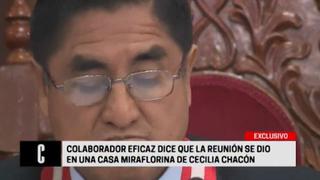 Keiko Fujimori se reunió con César Hinostroza en Miraflores, revela colaborador eficaz