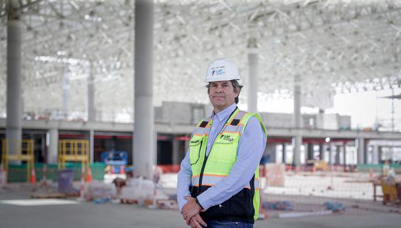 El CEO de LAP, Juan José Salmón Balestra, destacó que el nuevo terminal de pasajeros cuenta con capacidad para crecer modularmente.  (Foto: Hugo Pérez/GEC)
