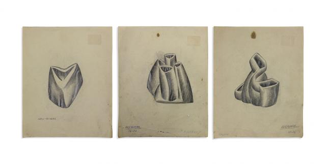 •Apu-Rimak. Estos dibujos testimonian su actividad en la revaloración estética del arte precolombino.