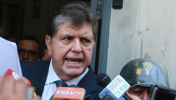 Alan García se encuentra en Perú para declarar por presuntos pagos de Odebrecht ante el fiscal José Domingo Pérez. (Foto: El Comercio / Lino Chipana)