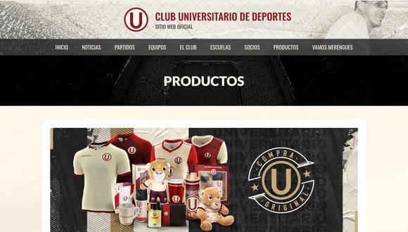 Universitario está impulsando el relanzamiento de la Tienda Crema (Web: universitario.pe)