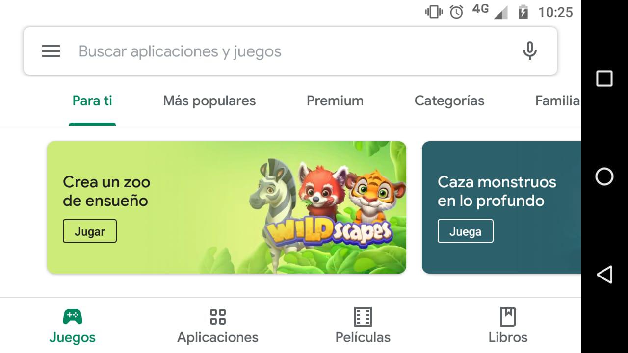 Rediseño del Play Store. (Foto: Captura)