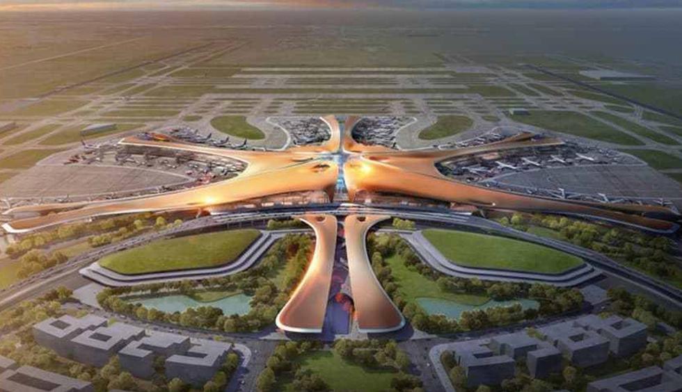 FOTO 1 | Más grande y mejor: en China, un país que planea construir 136 nuevos aeropuertos para el año 2025, un monstruo está emergiendo cerca de la ciudad capital. El Aeropuerto Internacional de Daxing reemplazará al Aeropuerto Capital de Beijing cuando se inaugure en 2019. (Foto: CNN)