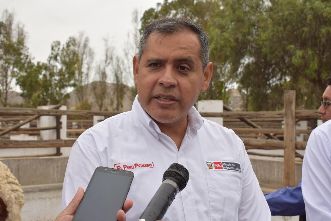 El ministro de Agricultura y Riego, Gustavo Mostajo, asistió a la XXXIV Concurso Nacional de Ganado Vacuno Engordado.(Foto: Difusión).