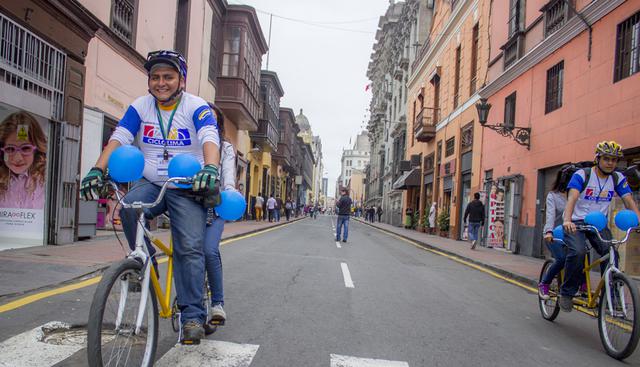 FOTO 2 | Viajes hacia el Centro de Lima: Destacan los distritos: La Victoria, Breña, Lima Cercado, El Agustino, Ate y Rimac. Dentro de una distancia menor a los 3 km, hay zonas de La Victoria, Breña y Lima Cercado que marcan un tiempo entre 13 y 18 minutos movilizándose en bicicleta. En auto, el recorrido toma alrededor de 15 minutos. Los habitantes de El Agustino pueden dejar atrás a los autos en menos de 23 minutos aproximadamente. Un auto en el mismo viaje se demoraría 25. (Foto: Difusión)