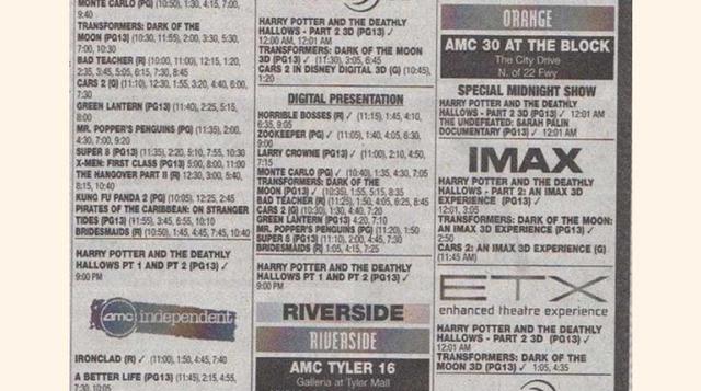 14. Las funciones del cine las veíamos en el periódico. (Foto: buzzfeed.com)