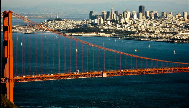 25. San Francisco, Estados Unidos: Famosa por su diversidad cultural, tiene como una de sus atracciones principales al puente Golden Gate. (Wikipedia Creative Commons)