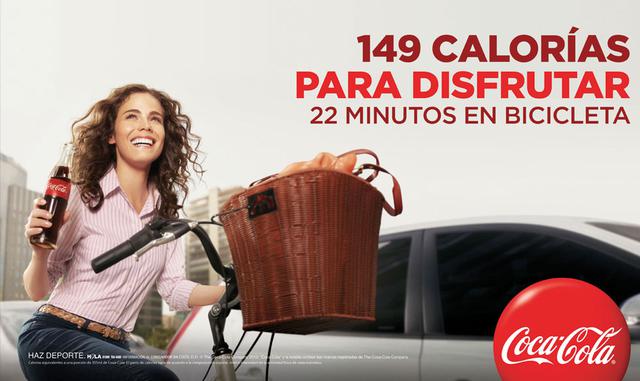 4) Coca Cola: La campaña 149 Calorías, lanzada por la marca en 2013 para referirse a que una botella de su bebida contaba apenas con esta carga calórica, misma que podría eliminarse con actividades felices como bailar o sacar a pasear a tu perro, causó un
